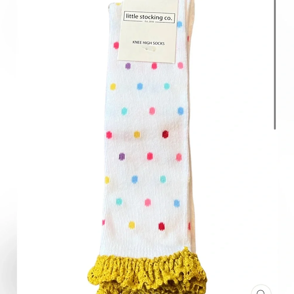 Bundle of 2 high knee lace socks